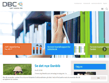 Tablet Screenshot of dbc.dk